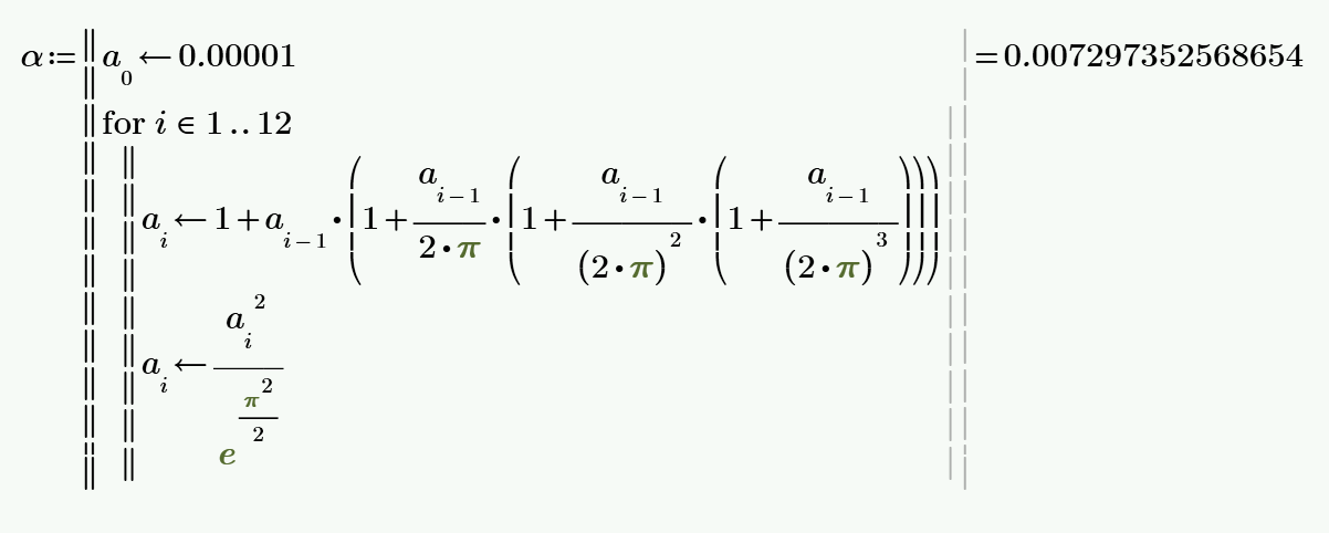 exakter Wert der FSK mit Mathcad Prime 2.0